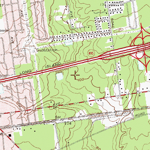 Topographic Map of Long Island, NY