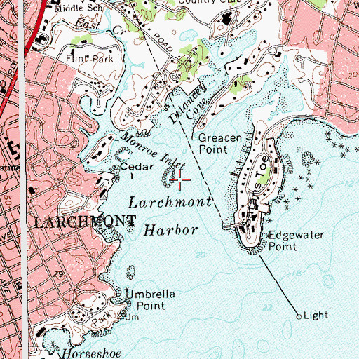 Topographic Map of North Ledge, NY