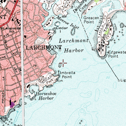 Topographic Map of South Ledge, NY