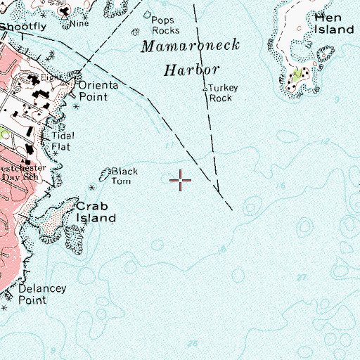 Topographic Map of Outer Steamboat Rock, NY