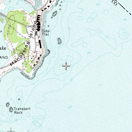Topographic Map of Glover Reef, NY