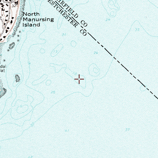 Topographic Map of Bluefish Shoal, NY