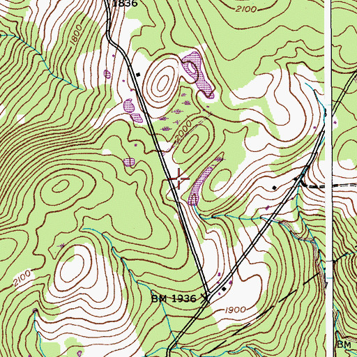 Topographic Map of Cross Hill School, NY