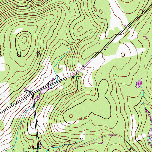 Topographic Map of Jackson School, NY