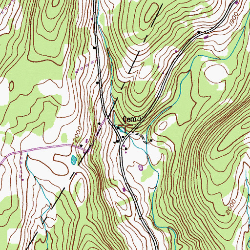 Topographic Map of School Number 15 (historical), NY