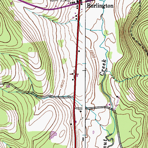 Topographic Map of School Number 7 (historical), NY
