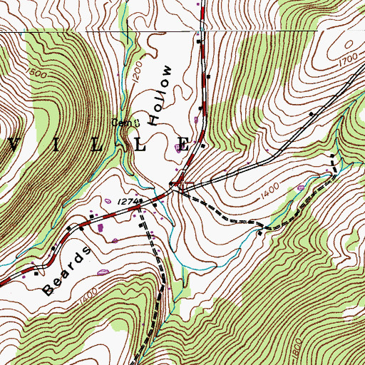 Topographic Map of School Number 9 (historical), NY