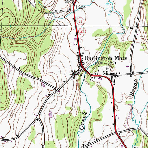 Topographic Map of United Methodist Church, NY