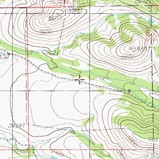 Topographic Map of Pridham Canyon, AZ