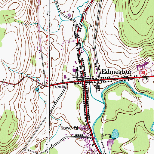 Topographic Map of The United Methodist Church, NY
