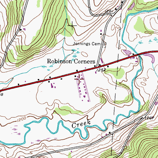 Topographic Map of All Faiths Chapel, NY