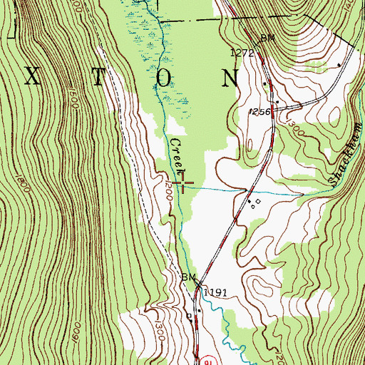 Topographic Map of Shackham Brook, NY
