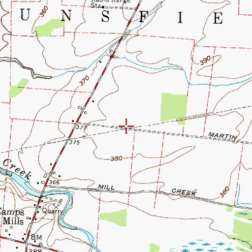 Topographic Map of Sackets Harbor Light, NY