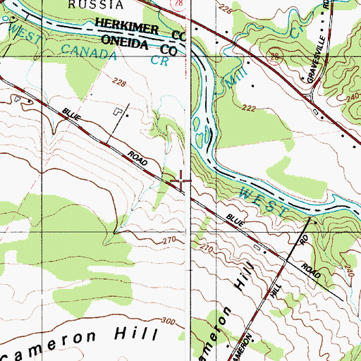 Topographic Map of Wood Point, NY