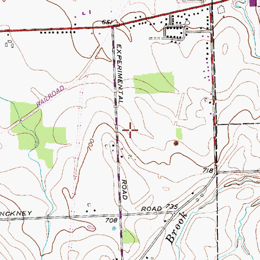 Topographic Map of WAUB-AM (Auburn), NY