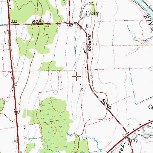 Topographic Map of WCHP-AM (Champlain), NY