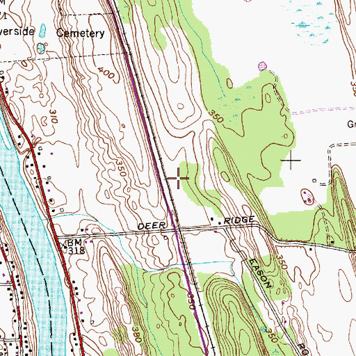 Topographic Map of WSGO-AM (Oswego), NY