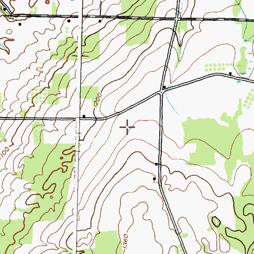 Topographic Map of WYLF-AM (Penn Yan), NY