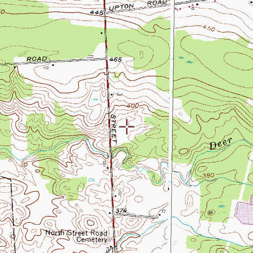 Topographic Map of WSCP-AM (Sandy Creek-Pulaski), NY