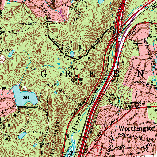 Topographic Map of WZFM-FM (Briarcliff Manor), NY