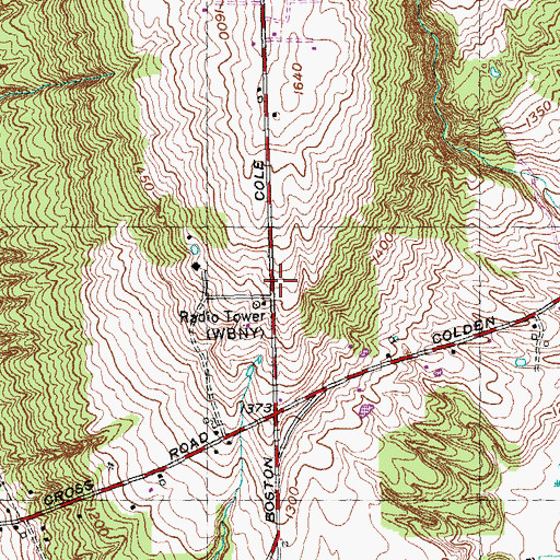 Topographic Map of WBUF-FM (Buffalo), NY