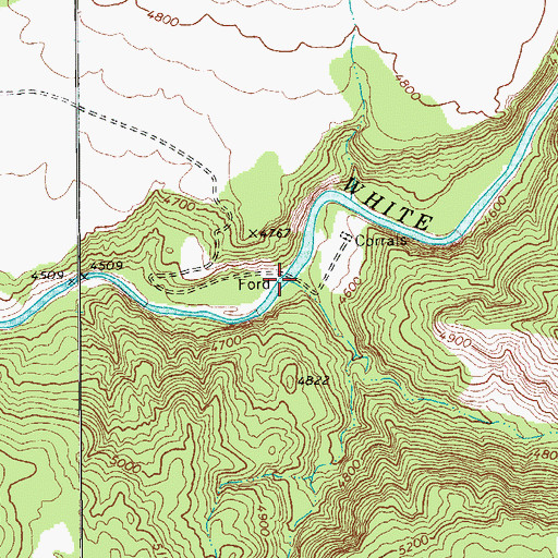 Topographic Map of Priebe Creek, AZ