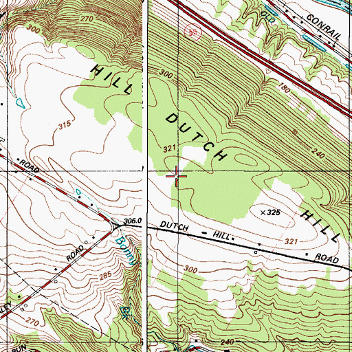 Topographic Map of WKLL-FM (Frankfort), NY