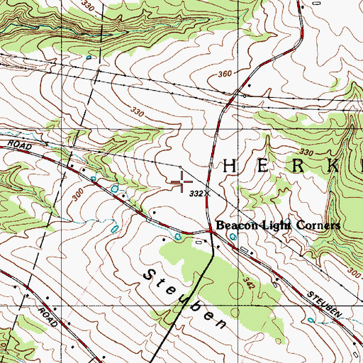 Topographic Map of WYUT-FM (Herkimer), NY
