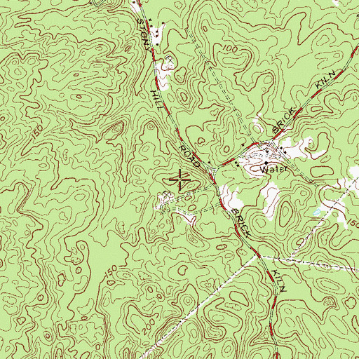 Topographic Map of WBAZ-FM (Southold), NY