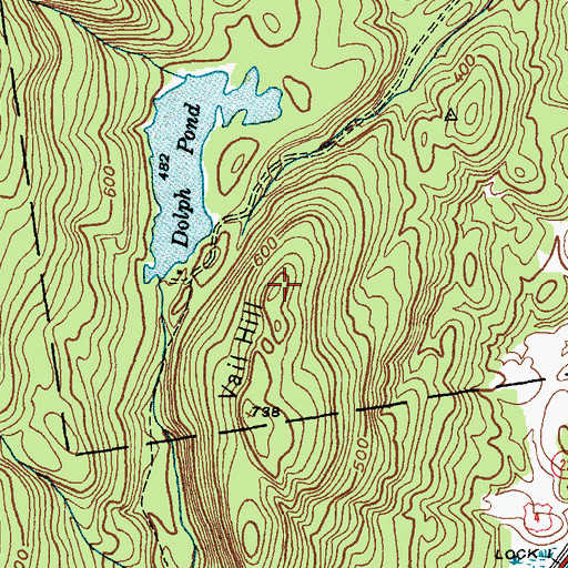Topographic Map of WNYV-FM (Whitehall), NY