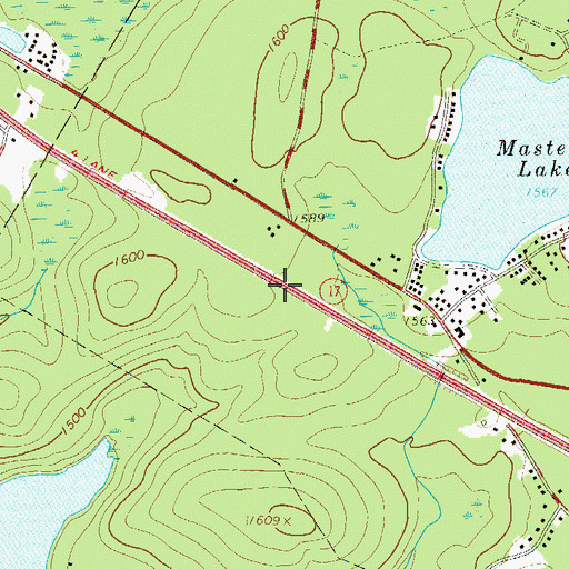 Topographic Map of WZAD-FM (Wurtsboro), NY