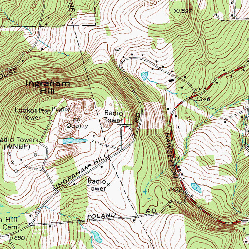 Topographic Map of WMGC-TV (Binghamton), NY