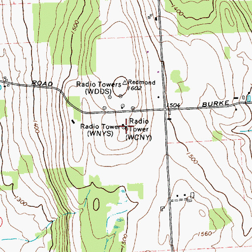 Topographic Map of WCNY-TV (Syracuse), NY