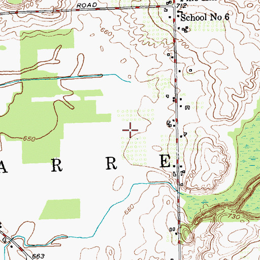 Topographic Map of Pine Hill Airport, NY