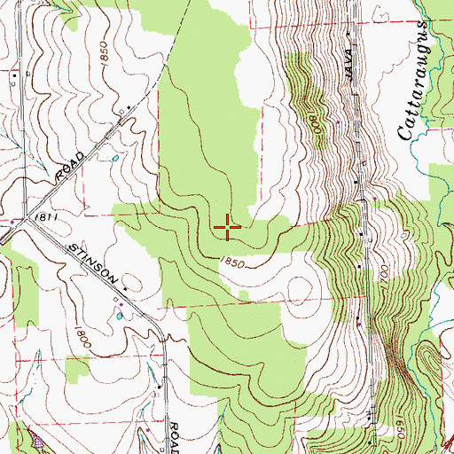 Topographic Map of East Arcade Airport, NY