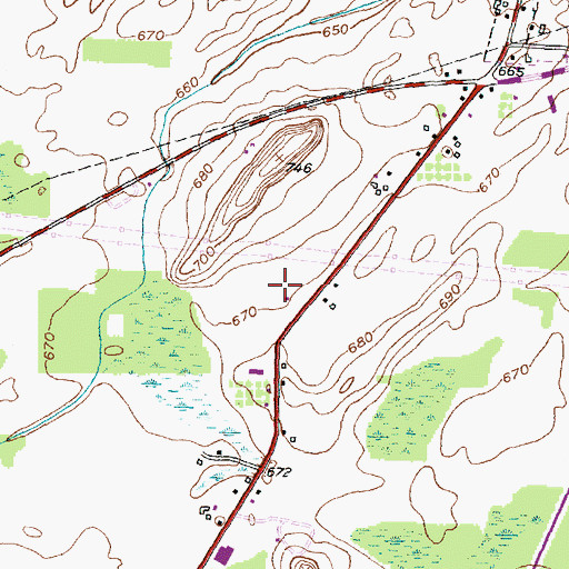 Topographic Map of Ely Air Park, NY
