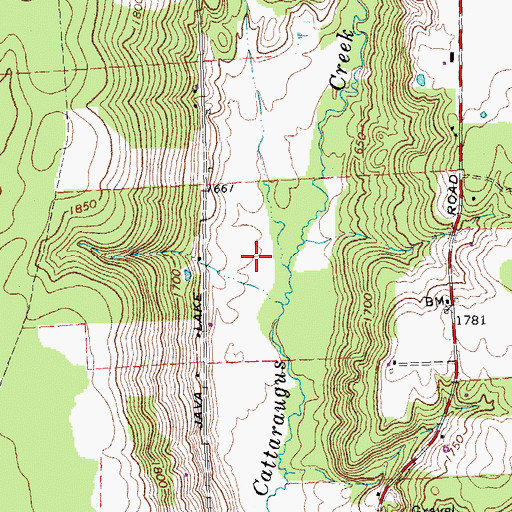 Topographic Map of Keysa Airport, NY