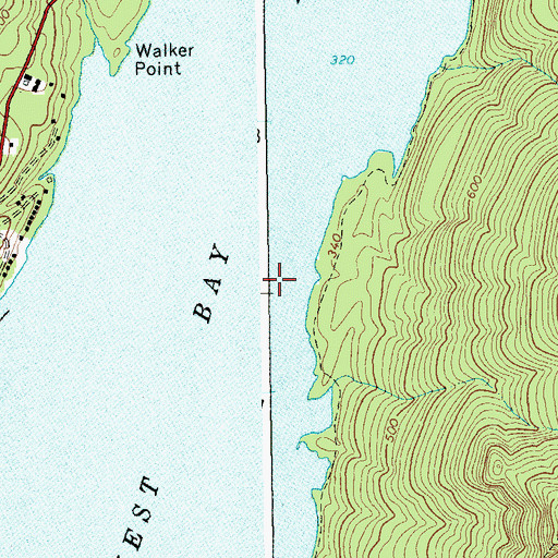 Topographic Map of Northwest Waterbird Seaplane Base, NY