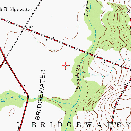 Topographic Map of Oertle Field (historical), NY