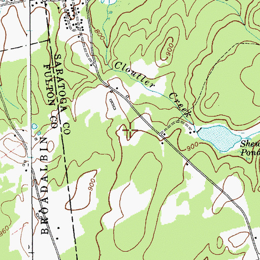 Topographic Map of Circle K Ranch Airport, NY