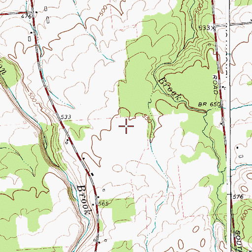 Topographic Map of Ursone Airport (historical), NY