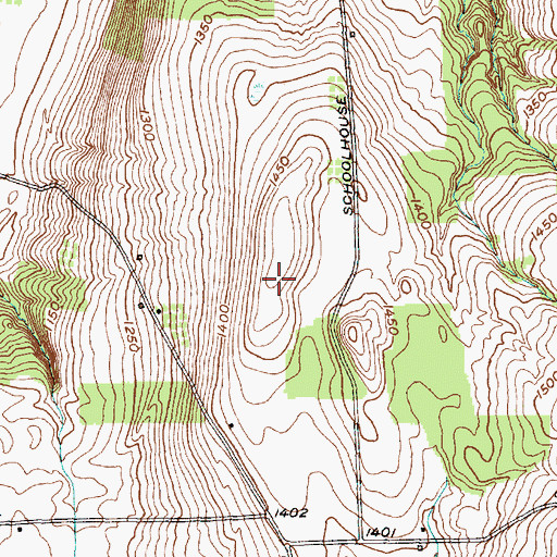 Topographic Map of Eagle Ridge Airport, NY