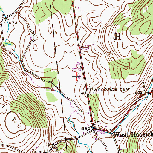 Topographic Map of Moseleys Airport (historical), NY