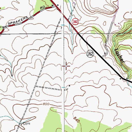 Topographic Map of Russell Airport, NY