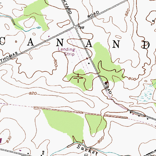 Topographic Map of Canandaigua Airport, NY