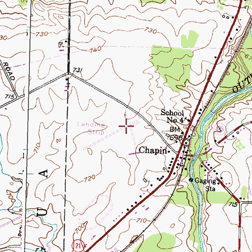 Topographic Map of Hopewell Airpark, NY