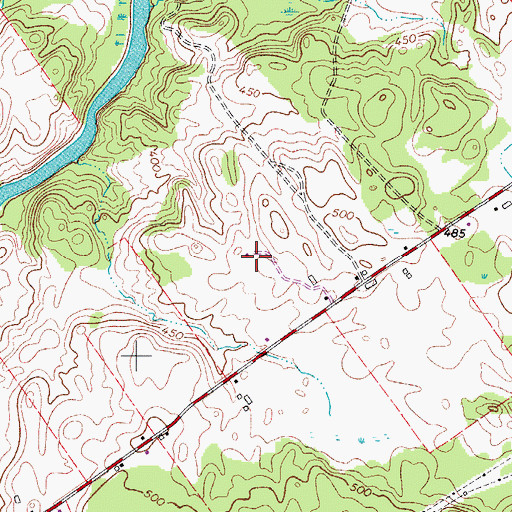 Topographic Map of Hurlbut Field, NY