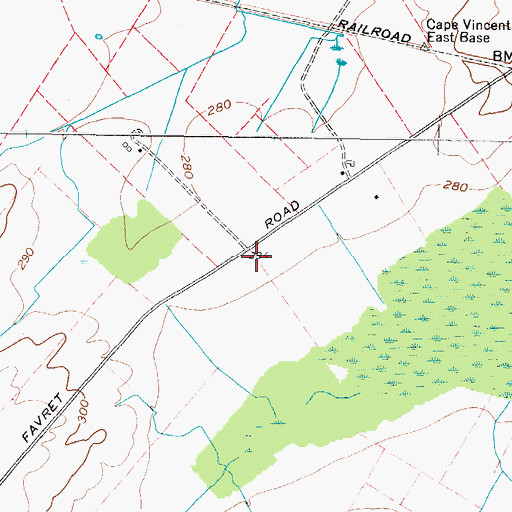 Topographic Map of John Gonzales Field, NY