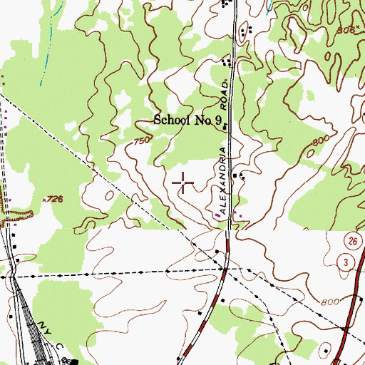 Topographic Map of Countryman's Landing Strip, NY