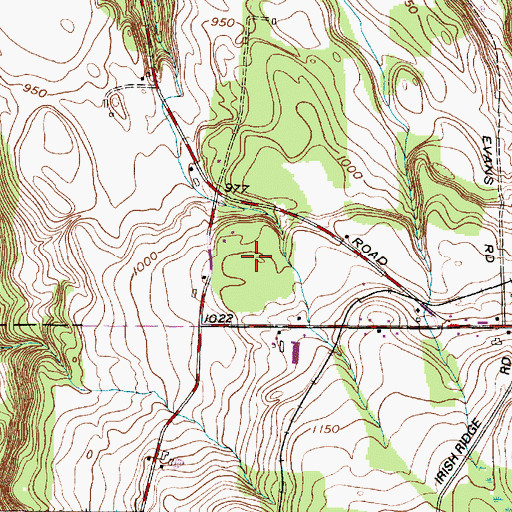Topographic Map of Lakeview Airport, NY